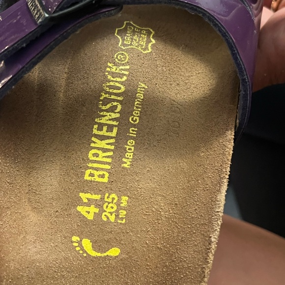 Purple Patent Leather Arizona Birkenstocks - Picture 5 of 5